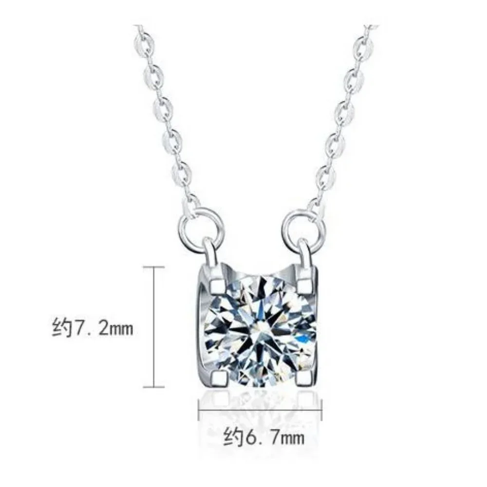 Certified 1ct. t.w. Moissanite Diamond Necklace NEW